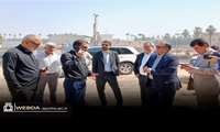 بازدید مشترک رئیس دانشگاه و نماینده مجلس از پروژه بیمارستان هوشمند جایگزین گلستان اهواز